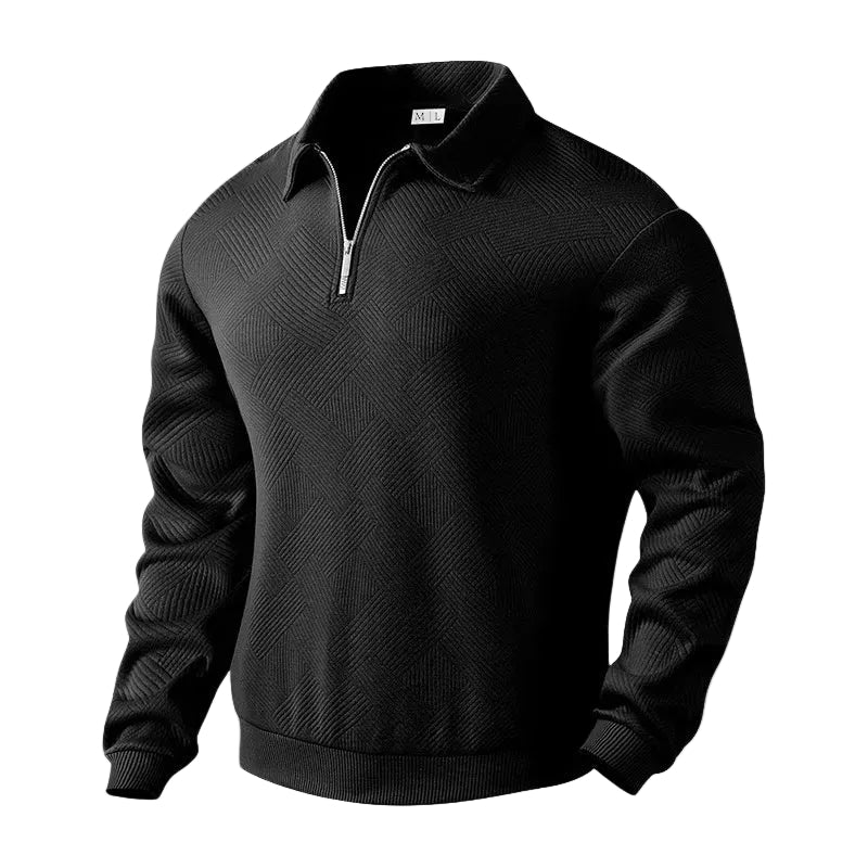 Herre Urban Polo Genser med Glidelåskrage 0