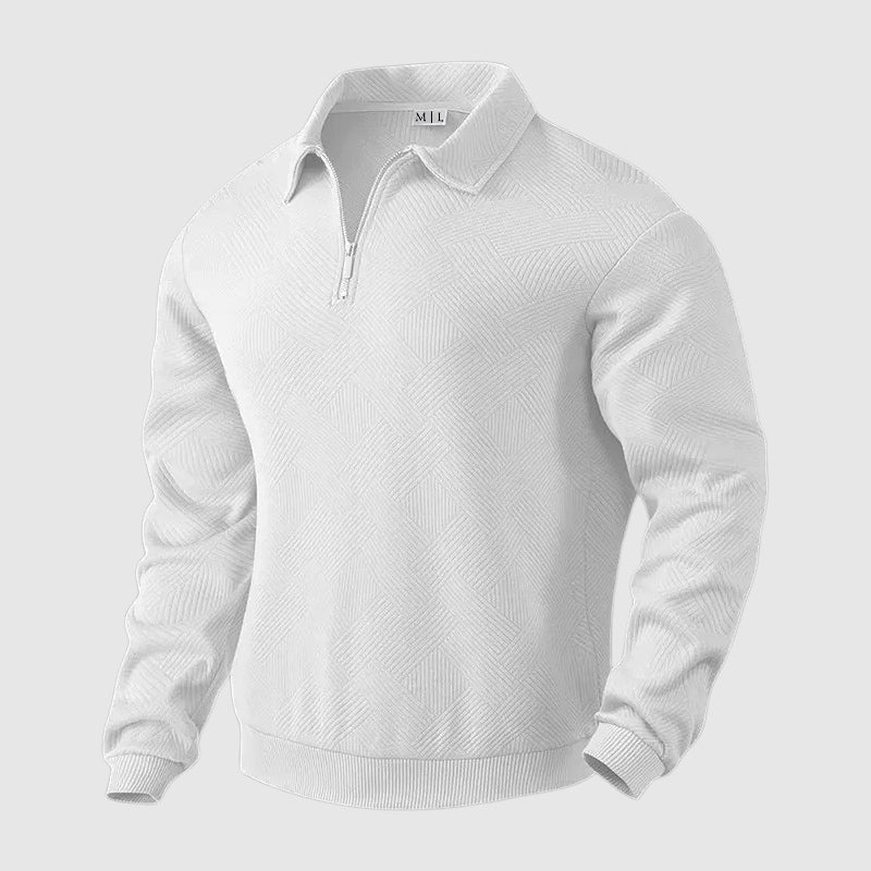 Herre Urban Polo Genser med Glidelåskrage 1