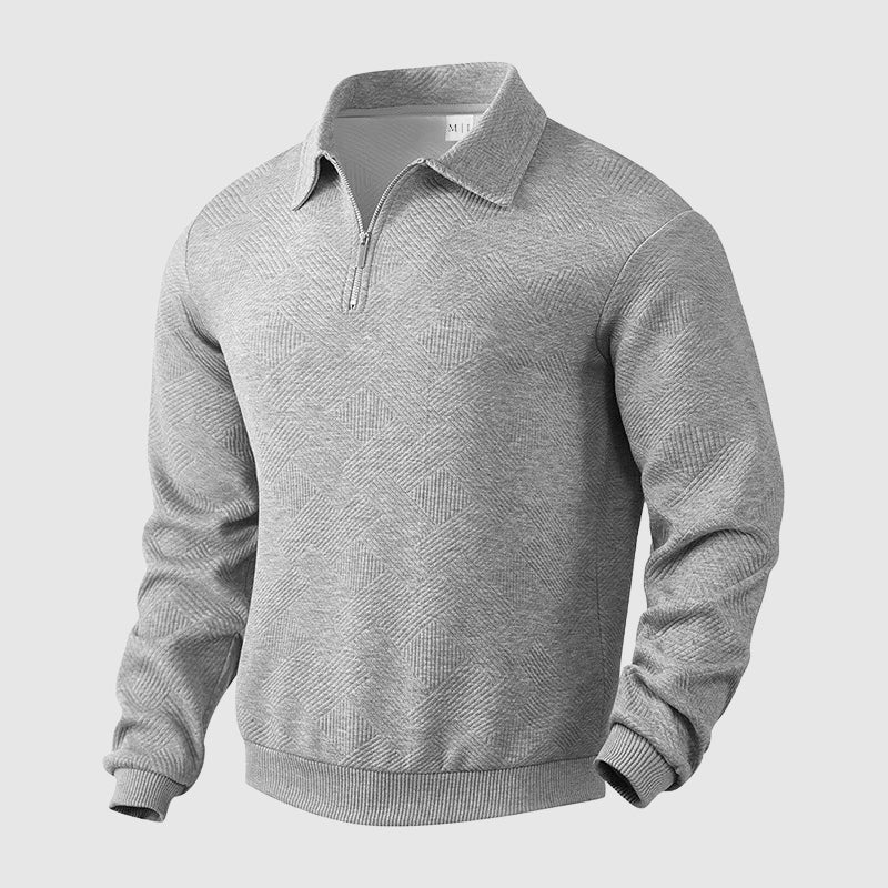 Herre Urban Polo Genser med Glidelåskrage 3