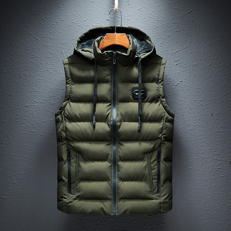 Herre Vest med Hette og Mønsterdesign 3