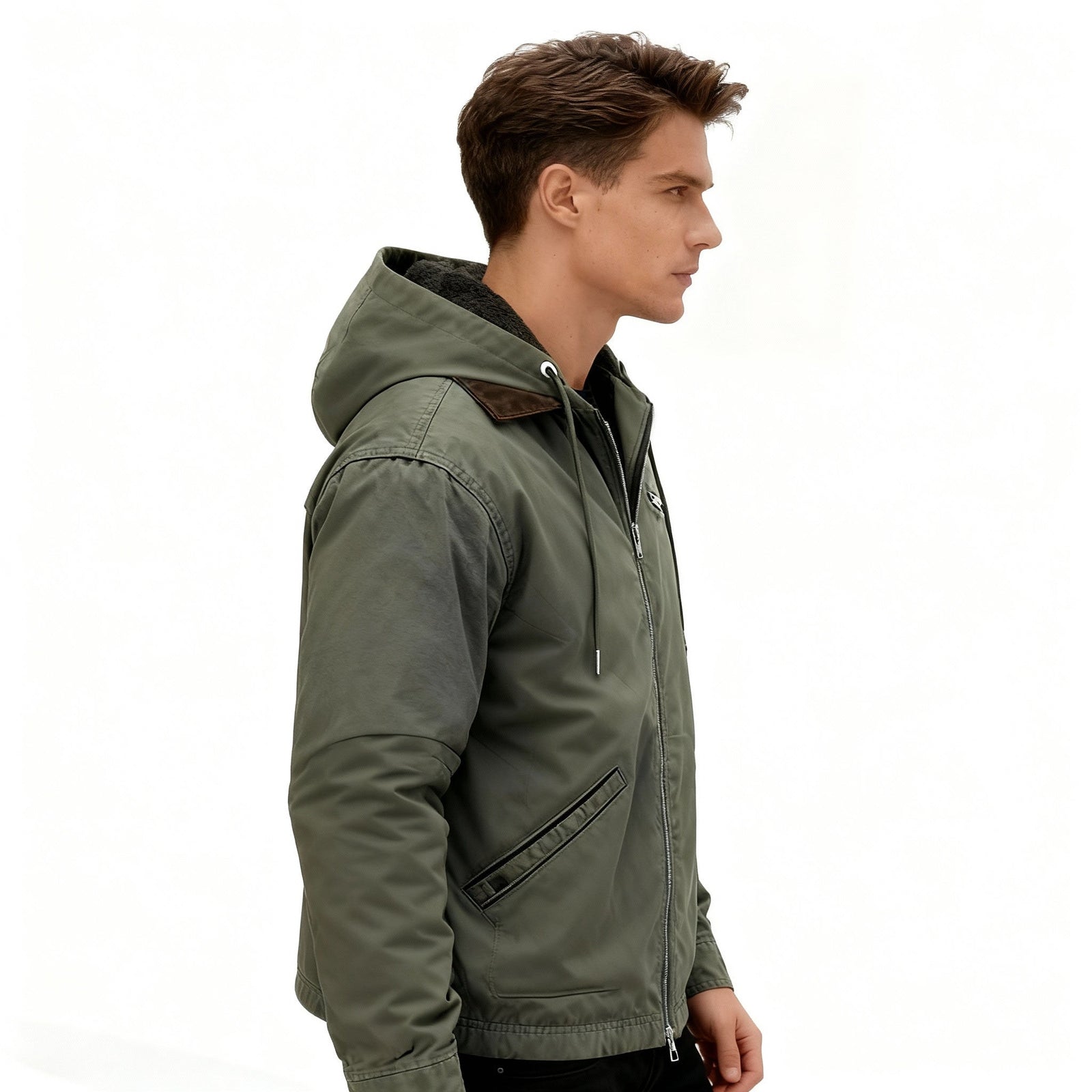 Herre Vinterparkas Moderne Design 1