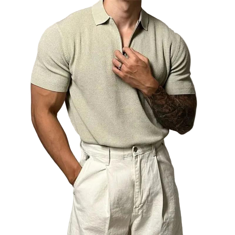 Herre Zip-up Muskelgenser Moderne Design 0