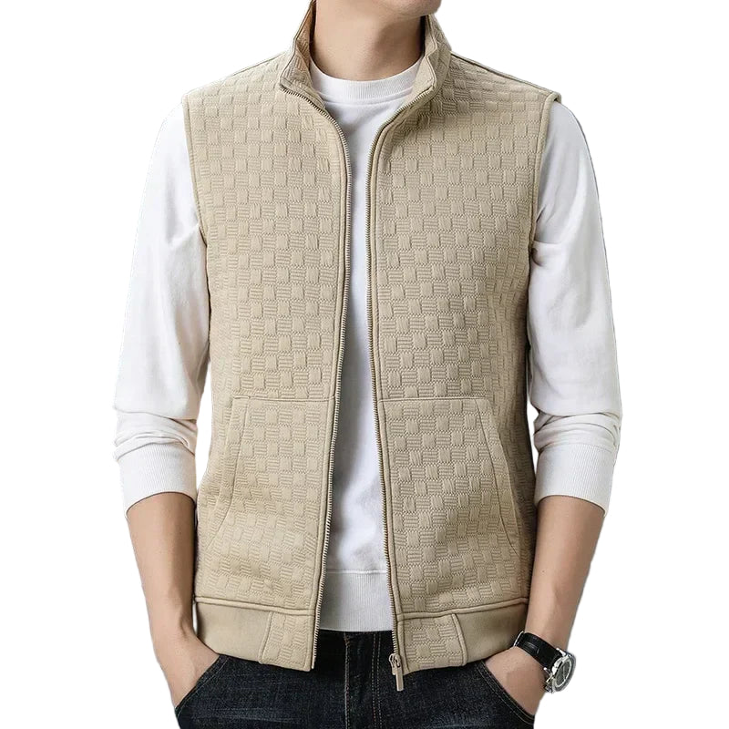Herre Zip Vest med Dype Lommer 0