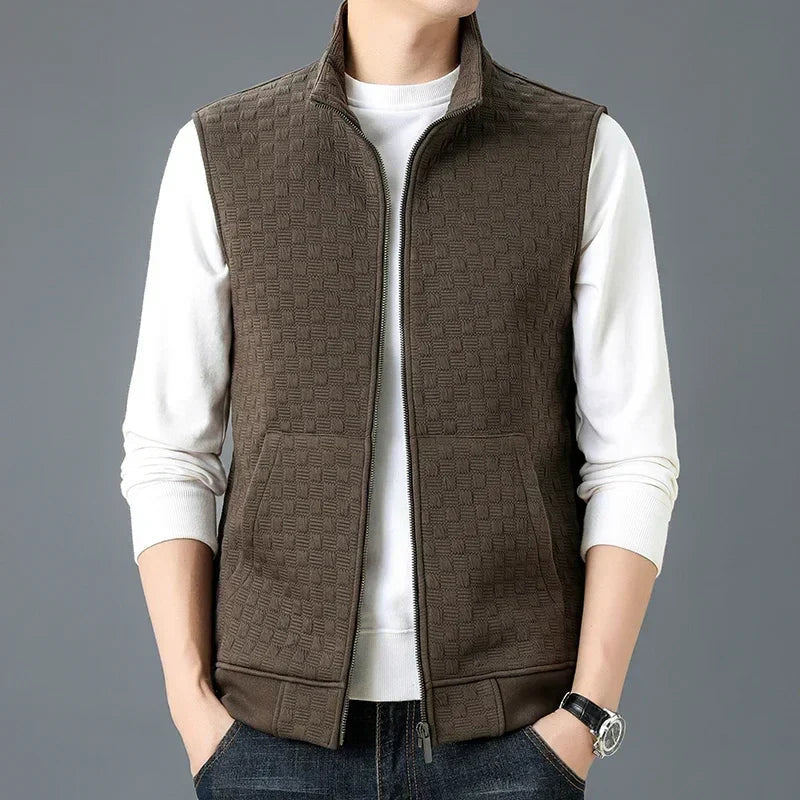 Herre Zip Vest med Dype Lommer 4