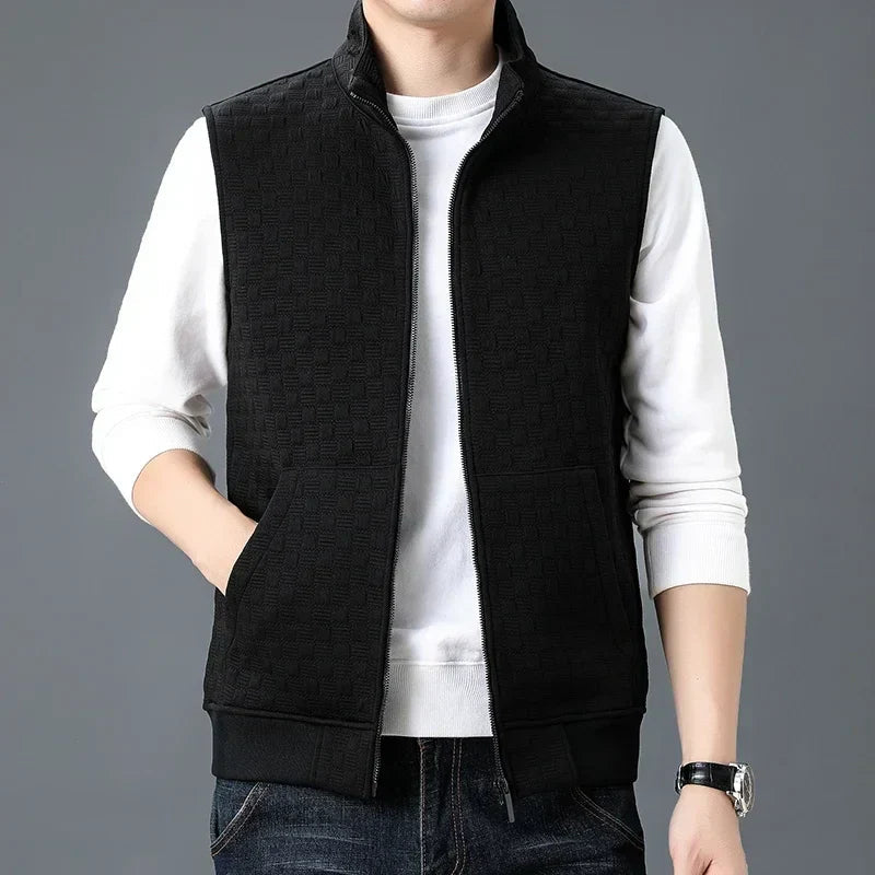 Herre Zip Vest med Dype Lommer 5