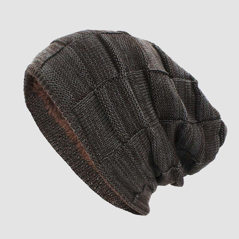 Herre løs strikket beanie 1