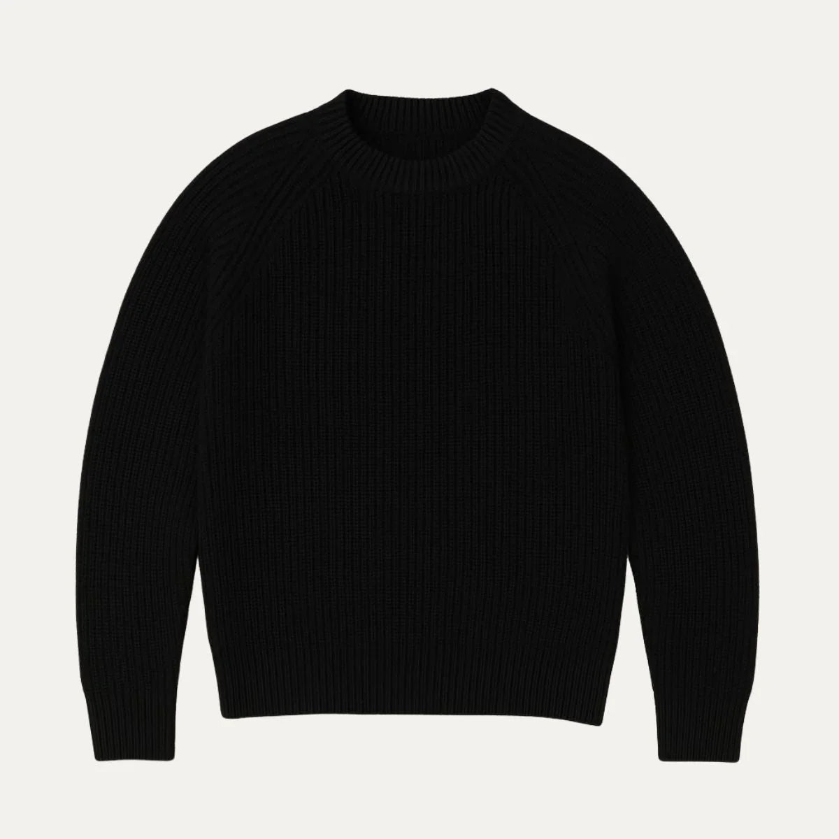 Herregenser Rund Hals Ribbet Design Komfortabel Stil 2