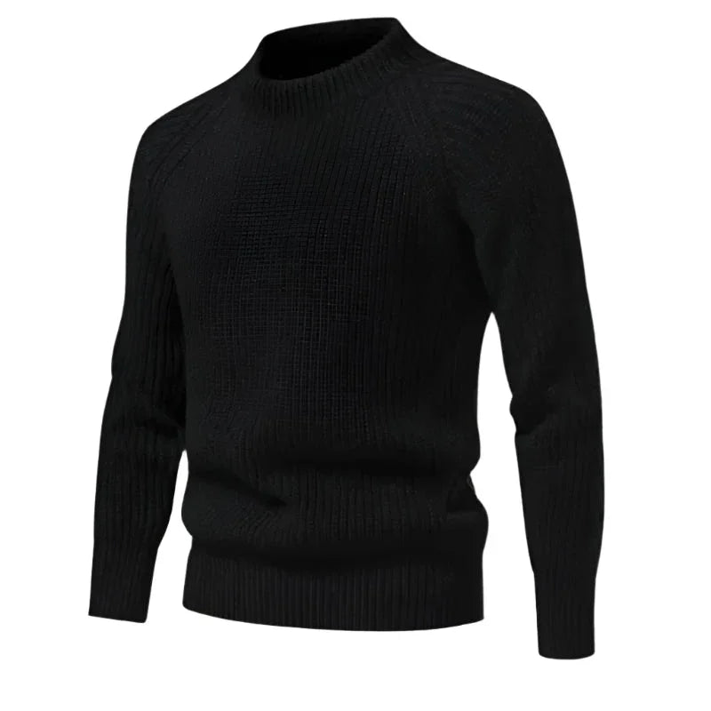 Herregenser Rund Hals Ribbet Design Komfortabel Stil 7