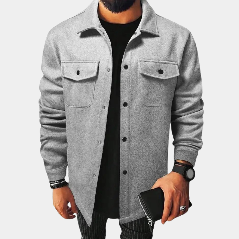 Herrejakke Lett Vår/Sommer Casual Pustende Materiale 5