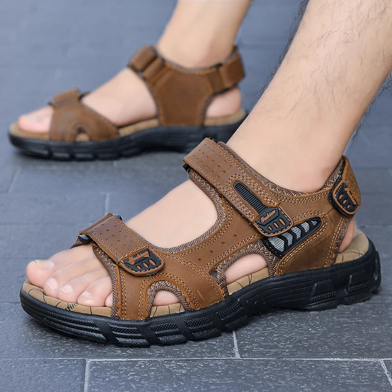 Herresandaler Klassisk Stil for Sommerbruk 6