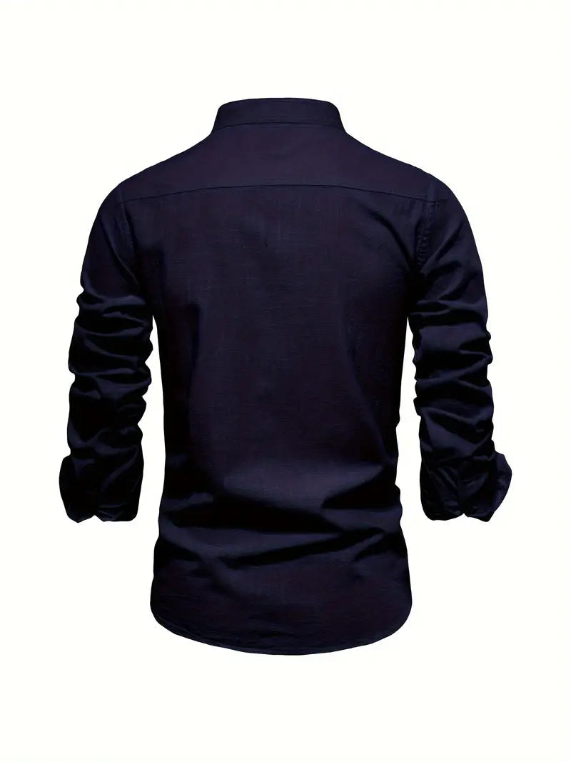 Herreskjorte Casual Stil Med Knapper 7