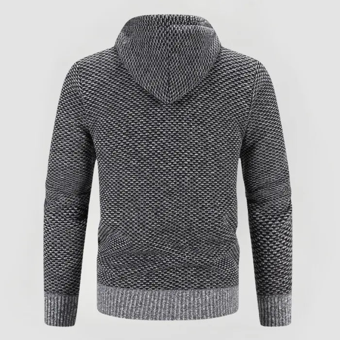Hettegenser Herre Minimalistisk Design med Romslig Hette 4