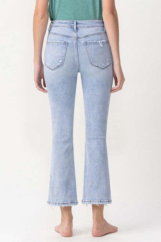 Høyt liv Kick Flare Jeans Lys Denim 4