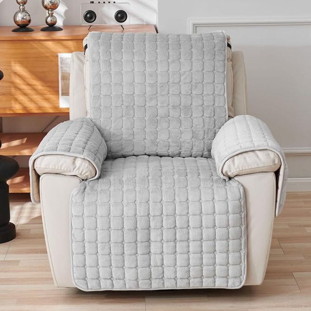 Hvilestoltrekk med Plysjgitterdesign 1