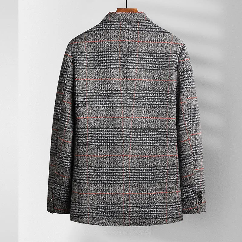 Jakke Menn Rutete Sportsfrakk Moderne Design 4
