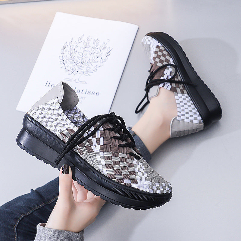 Joggesko Dame Flettet Design for Komfort og Stil 0