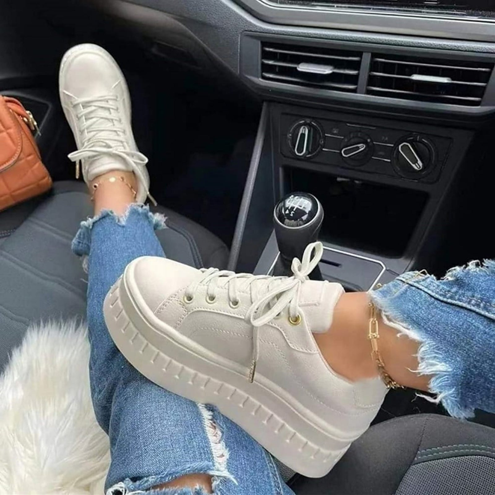 Joggesko Dame Moderne Design med Tykk Såle 2