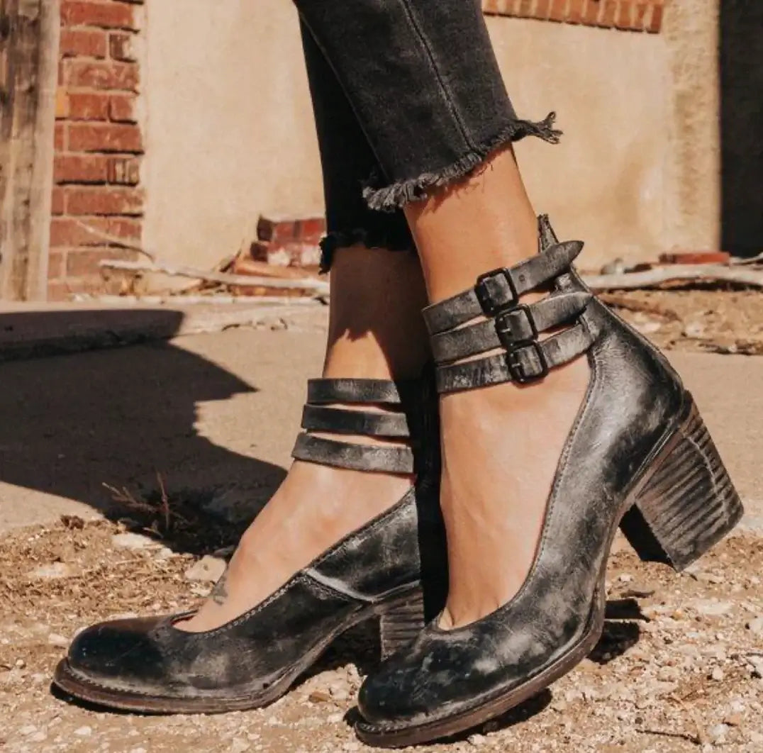 Variant image for Kvinne Sandaler Elegant Håndlaget Skinn-1