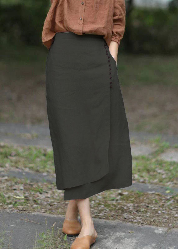 Kvinne A-linje Skjørt med Asymmetrisk Design 5