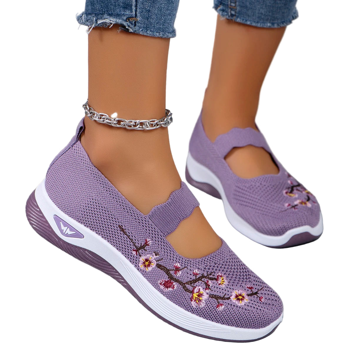 Kvinne Sommer Sko Mesh Flate Sko Sport 2