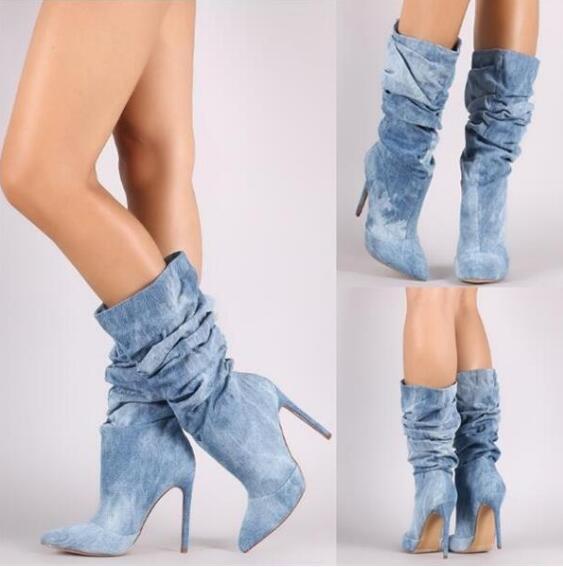 Kvinne Stiletto Støvler Moderne Design 2