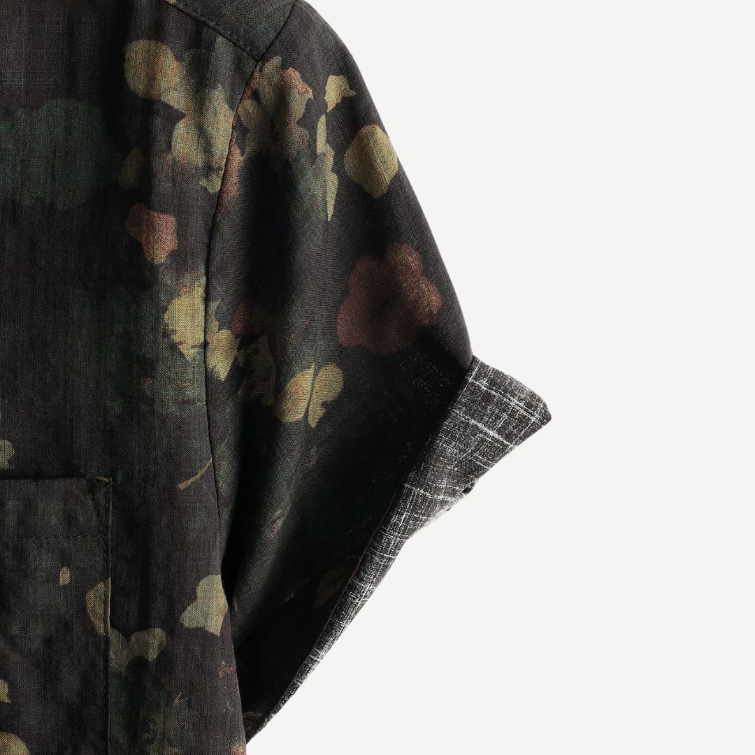 Kvinne T-skjorte Avslappet Vintage Blomsterdesign Lett Stoff 5