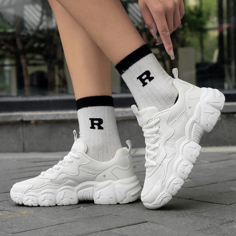 Kvinnelige Chunky Sneakers Sporty Stil 4