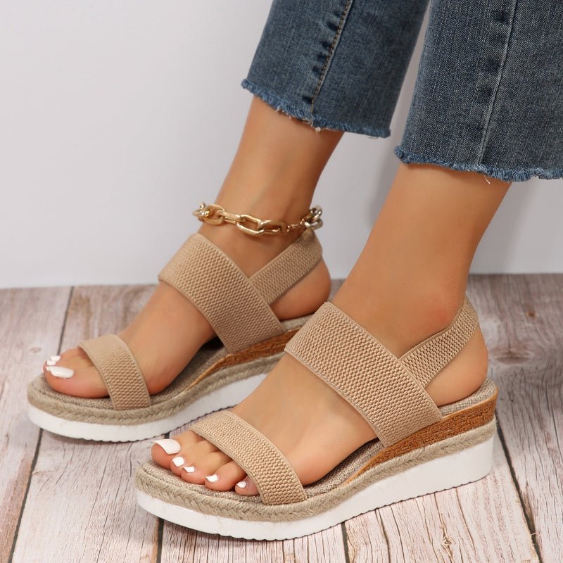 Kvinnelige Sandaler med Plattform og Sporty Stil 1