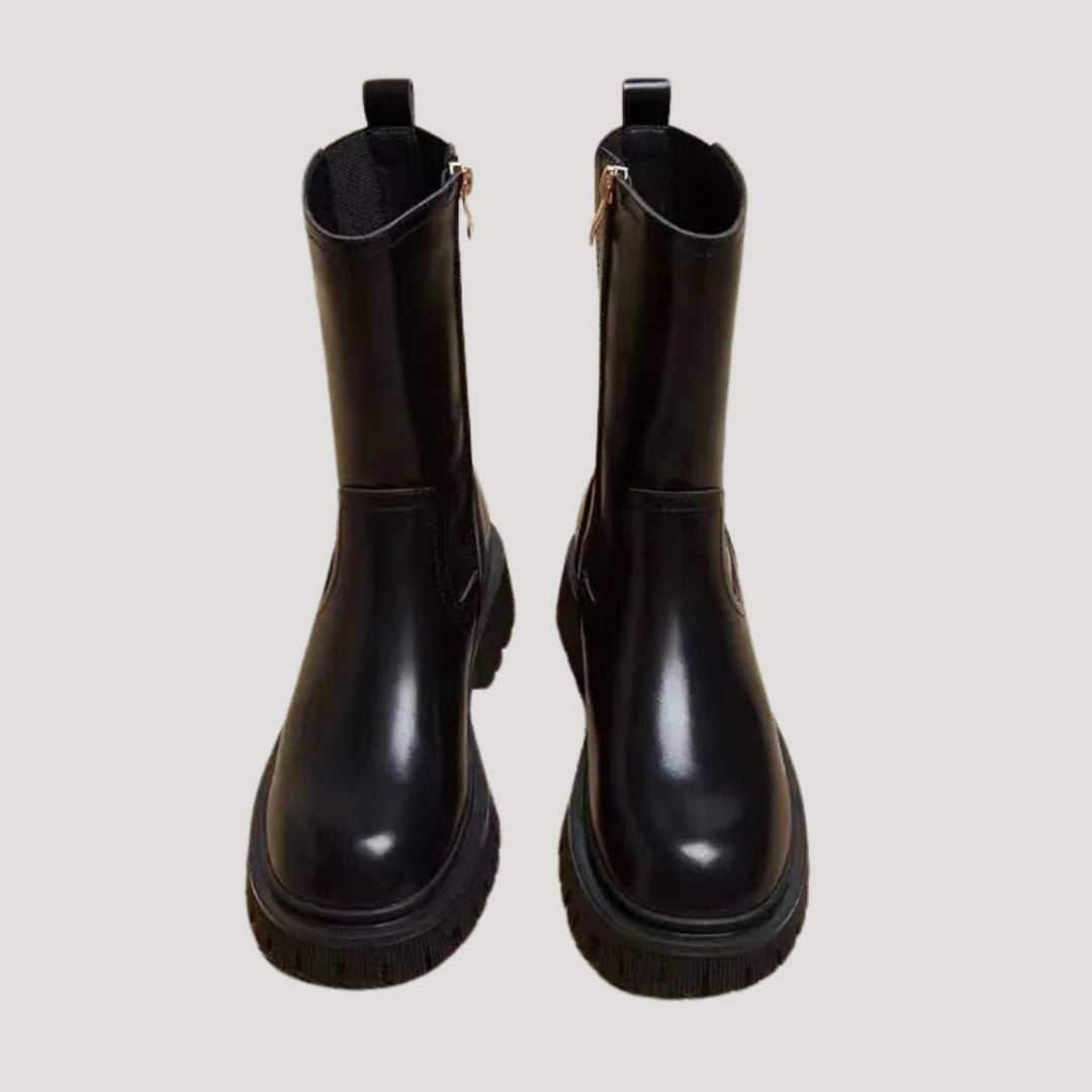 Kvinnelige Støvletter Dristig Mid-Calf Stil 1
