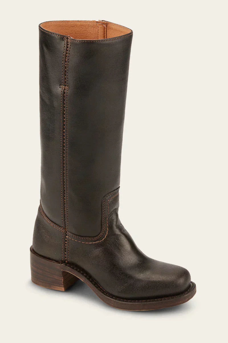 Kvinnelige Vestlige Støvler Mid Calf Klassisk Stil 6