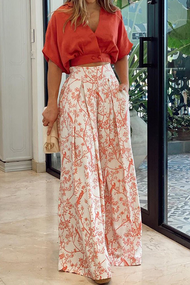 Kvinnenes Moderne Todelt Sett med Cropped Topp 2
