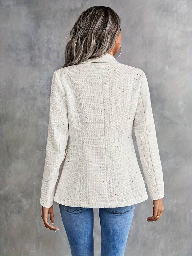 Kvinnens Dobbeltspent Blazer Klassisk Stil 1