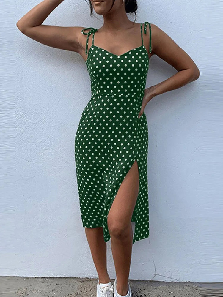 Kvinnens Sommerkjole med Polka Dot Design 2