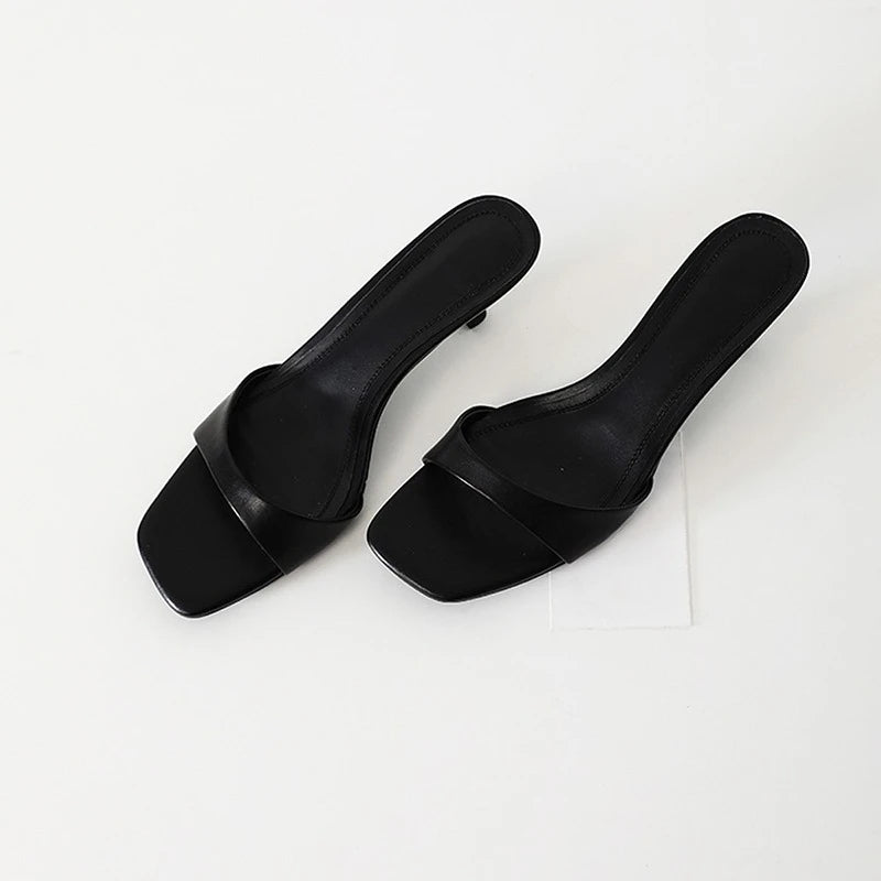 Kvinners Åpne Tøfler Slip On 7