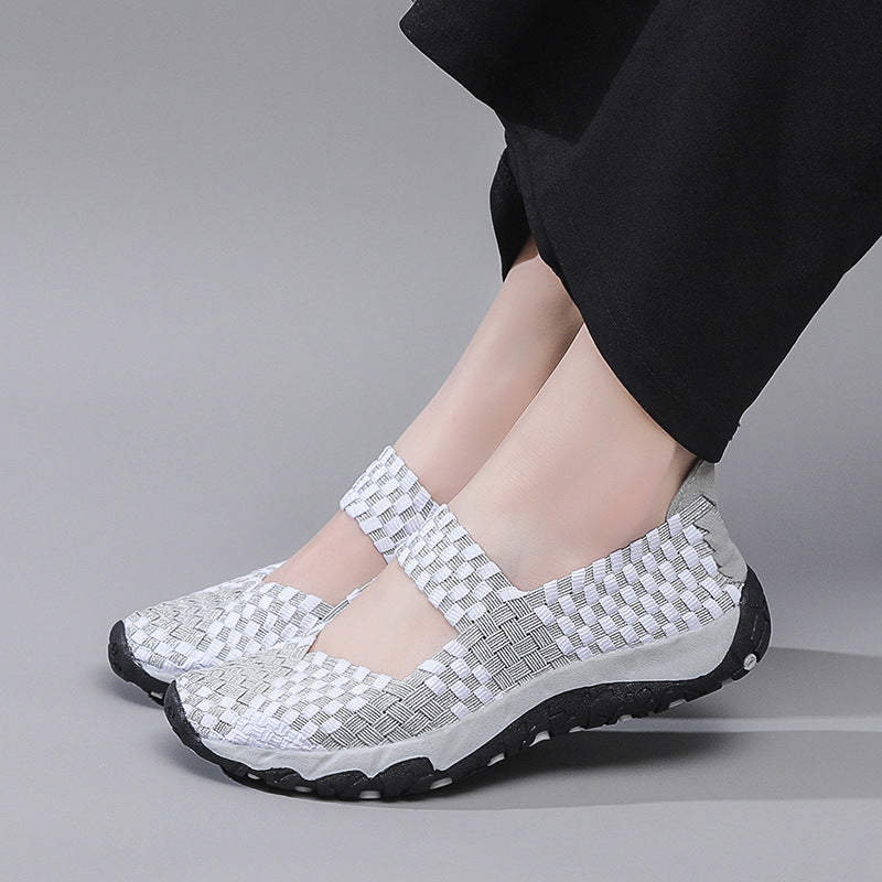 Kvinners Ballerina Sko med Elastiske Stropper 3