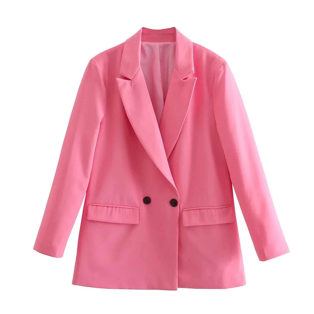 Kvinners Blazer Dobbeltspent 1