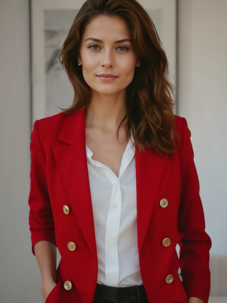 Kvinners Blazer Uformell Stil 1