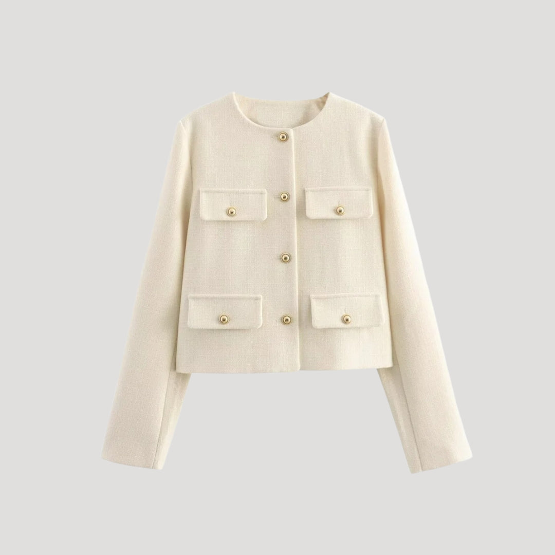 Kvinners Cardigan med Knapper og Lommer 4