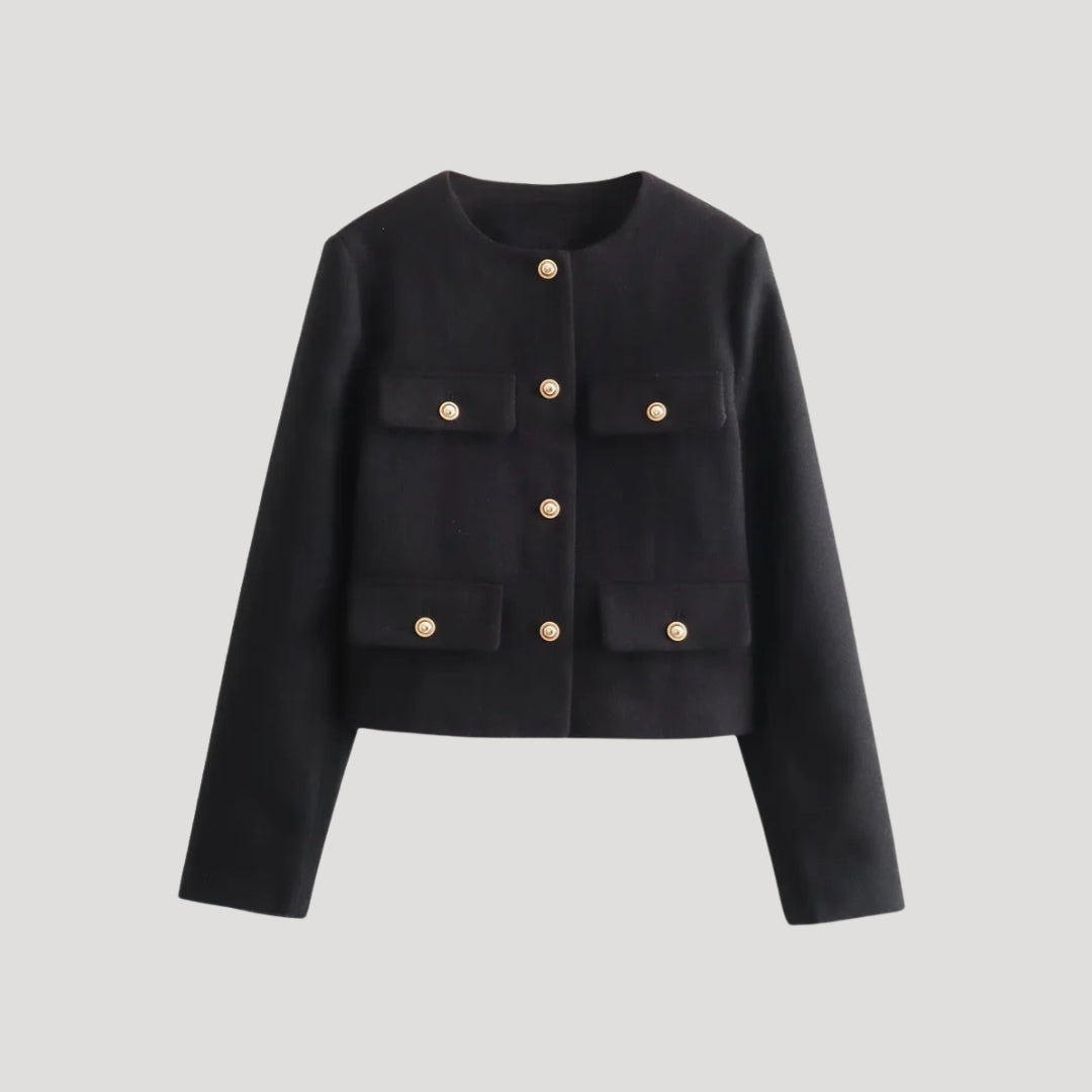 Kvinners Cardigan med Knapper og Lommer 7