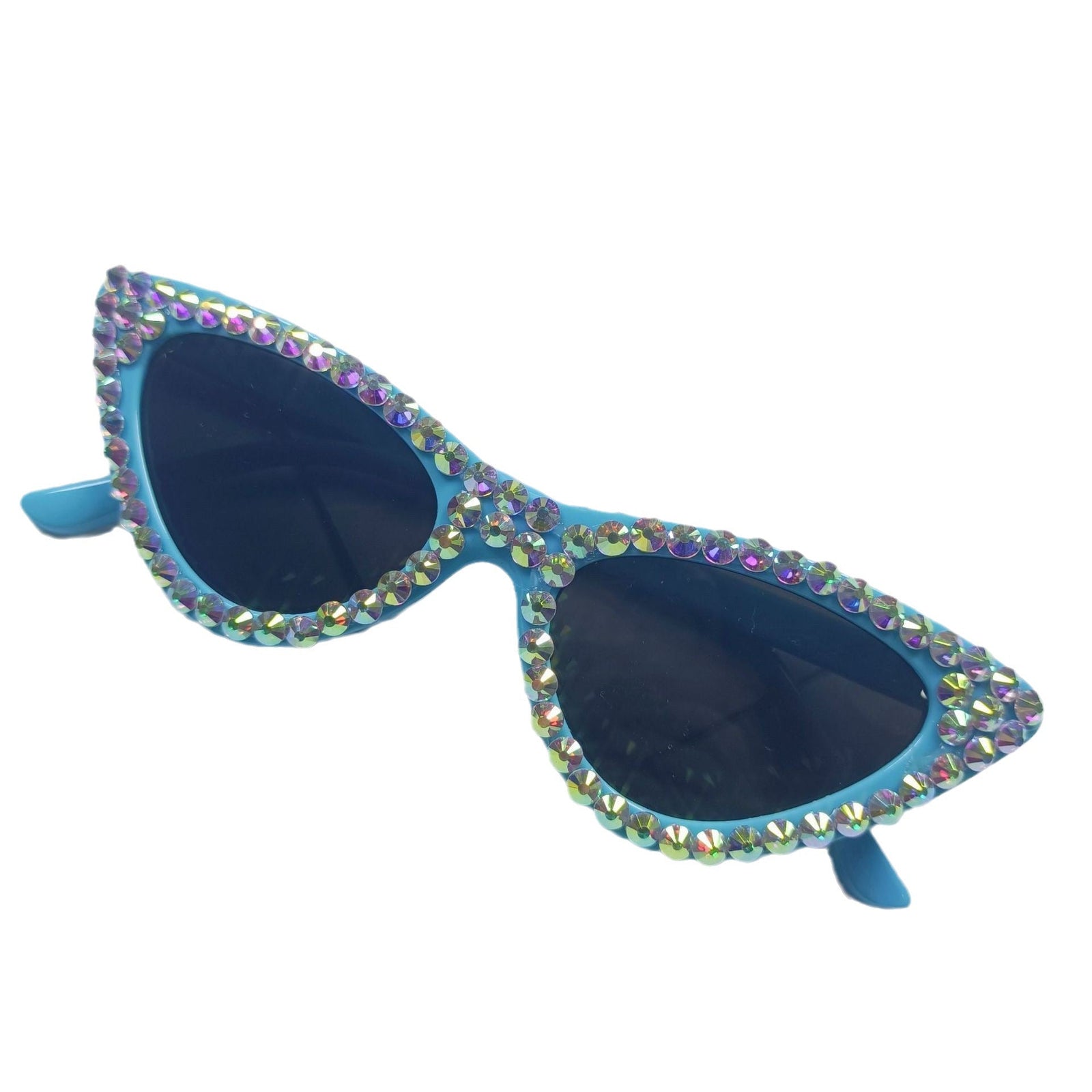 Kvinners Cat-Eye Solbriller med Glitrende Detaljer 5