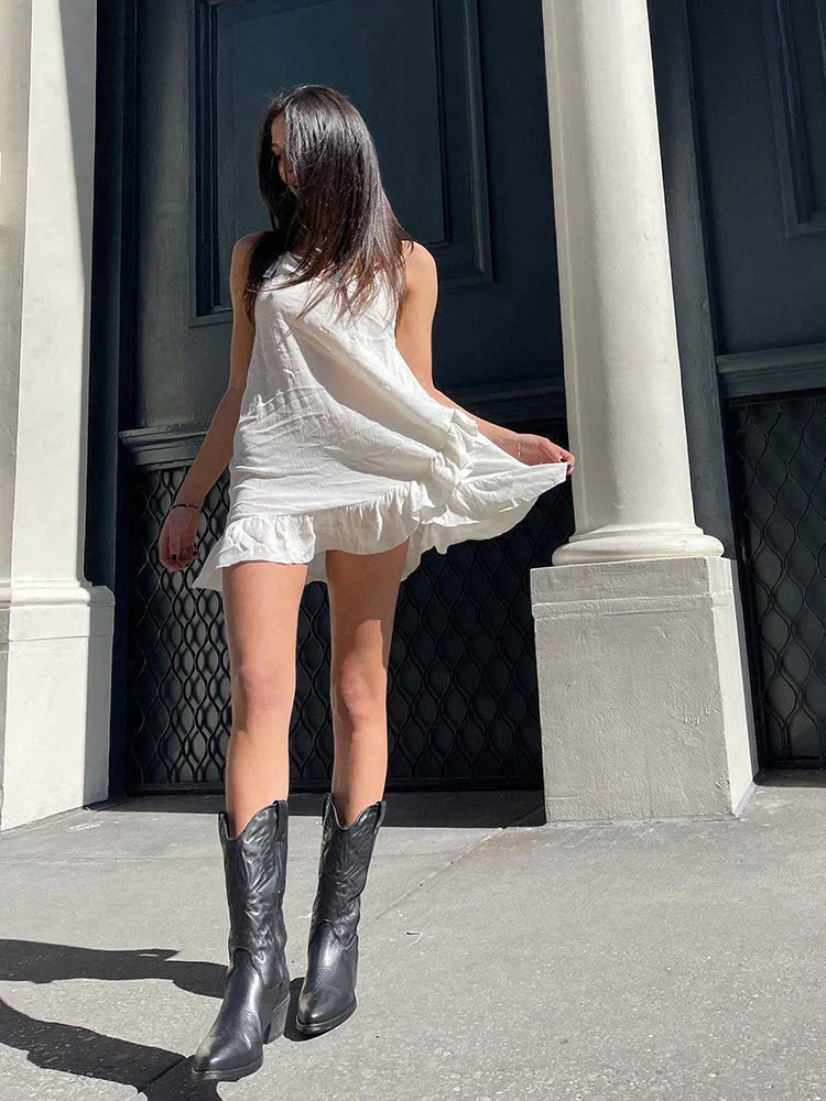 Kvinners Cowboystøvler Metallisk Design Moderne Stil 2