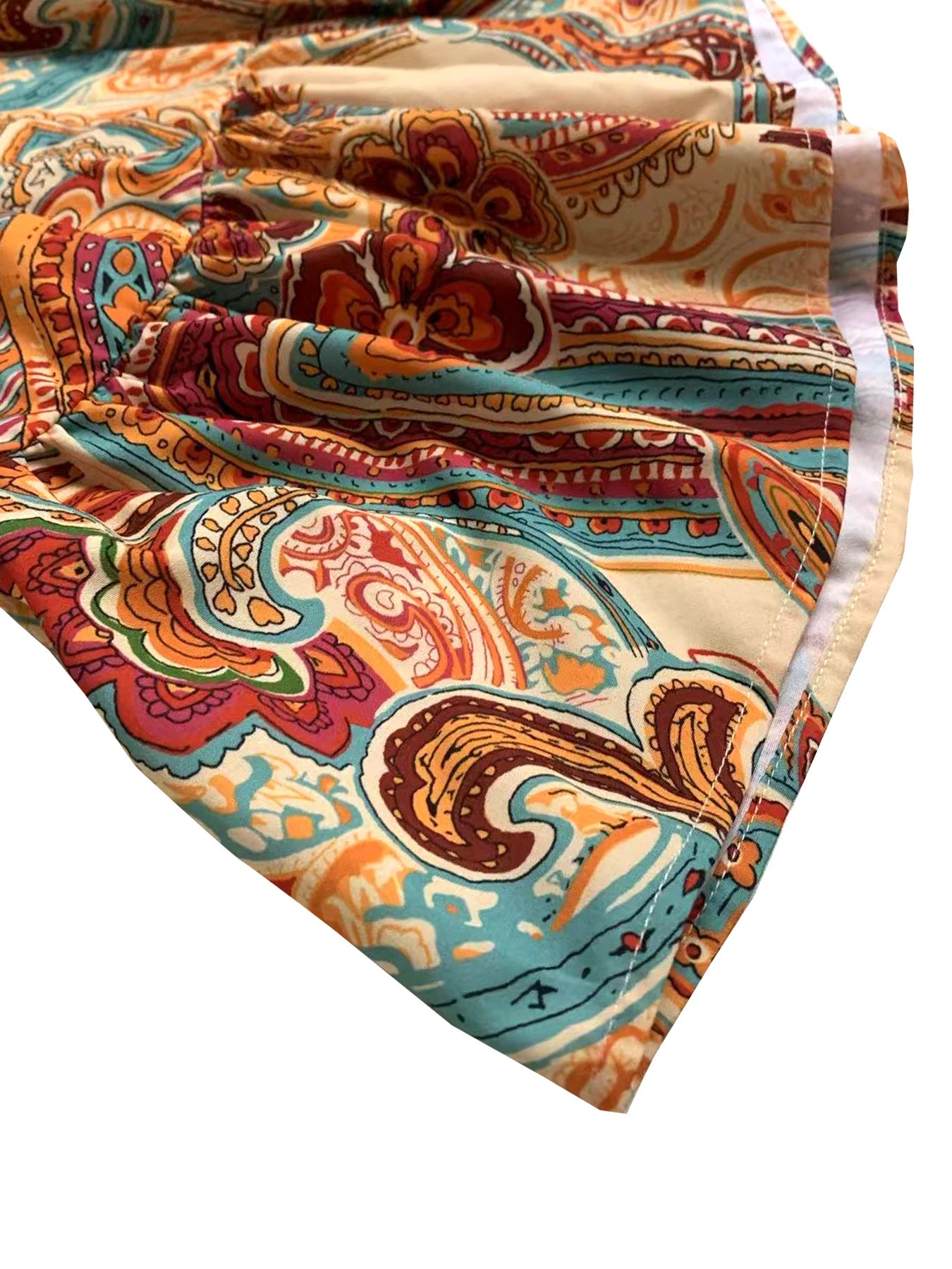 Kvinners Crop Minikjole Ryggløs Boho-Design 4