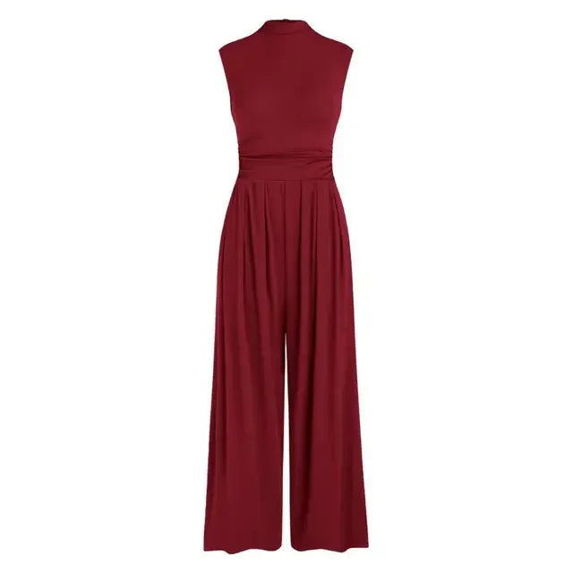 Kvinners Formell Jumpsuit Med Bred Ben 9