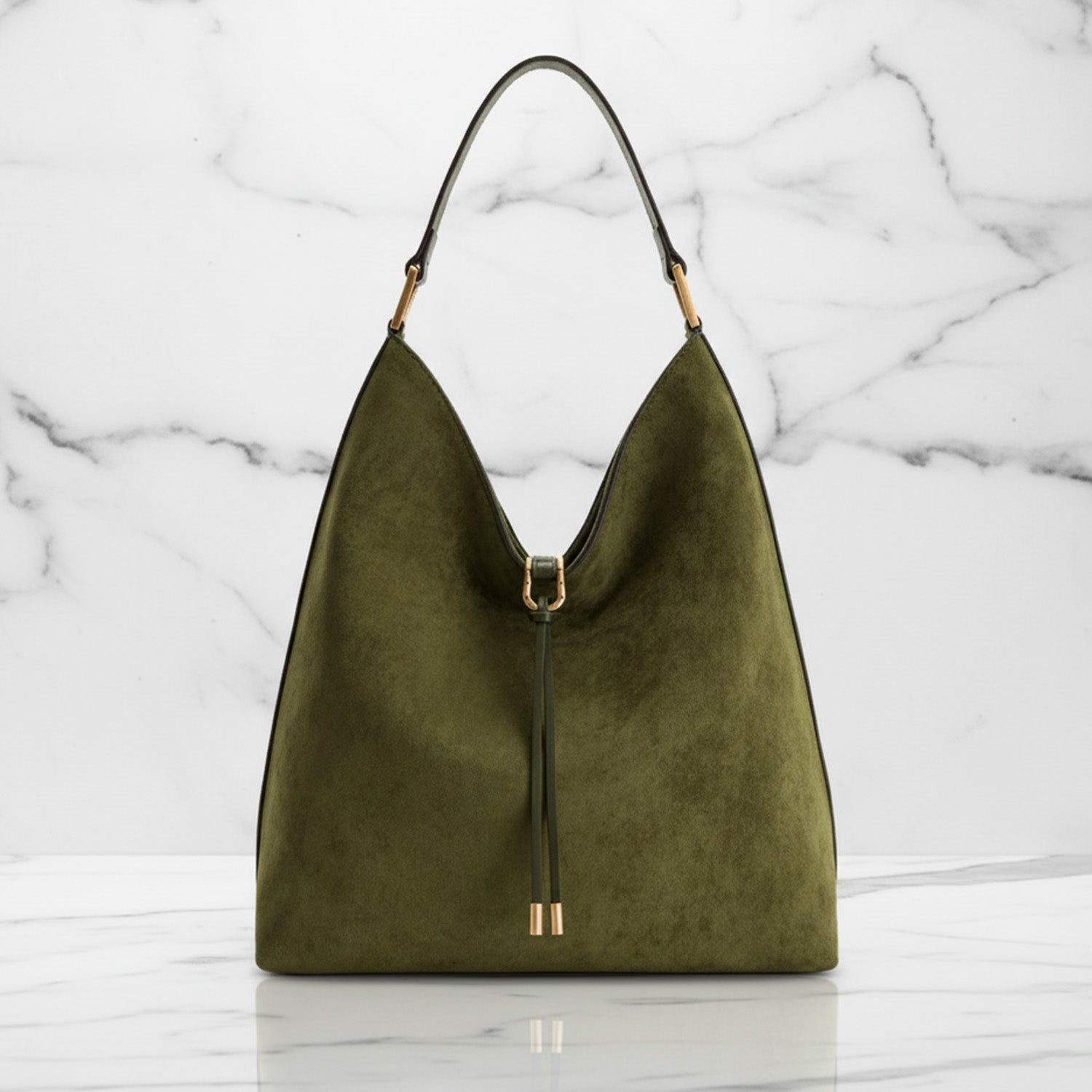 Kvinners Hobo Bag med Snøredetaljer 4