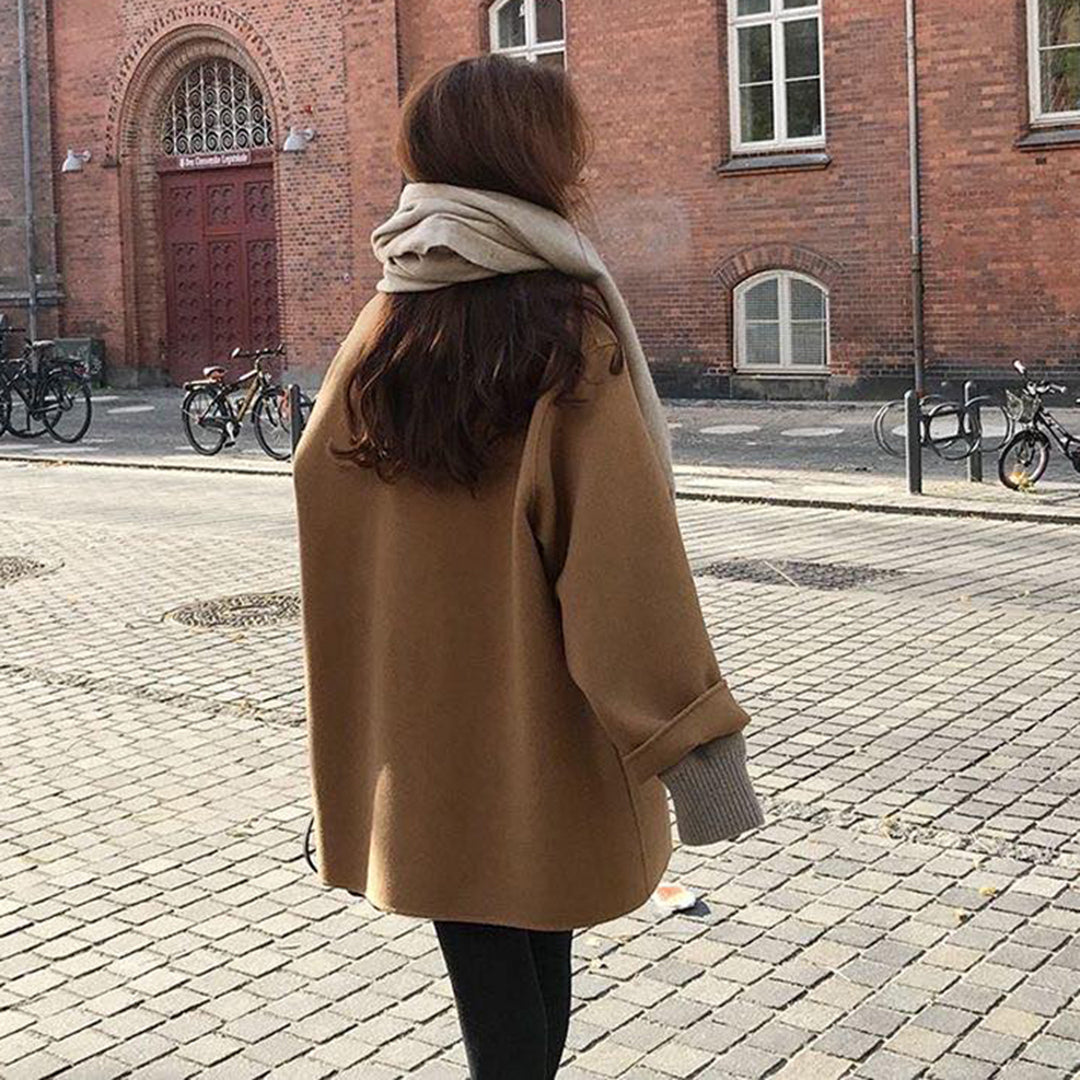 Kvinners Høstfrakk Tidløs Stil 3