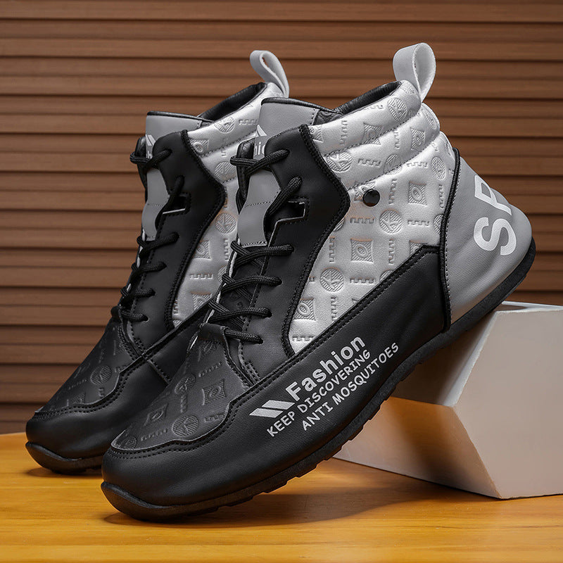 Kvinners Høye Sneakers Sporty Design 5