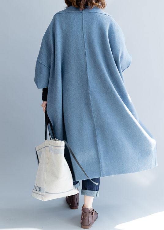 Kvinners Lang Vinterfrakk med Batwing Sleeve 3