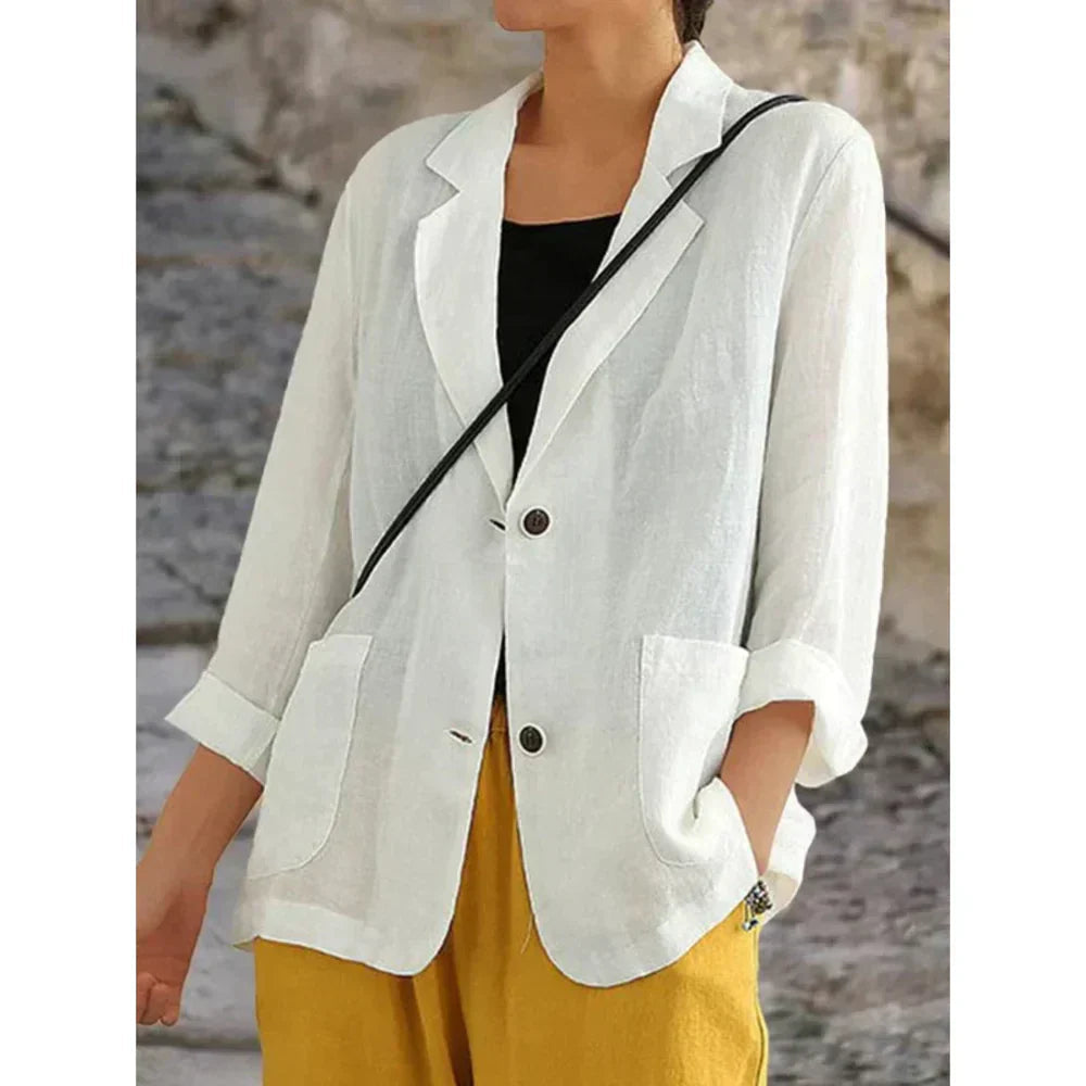 Kvinners Lettvekts Blazer Uformell Stil 2