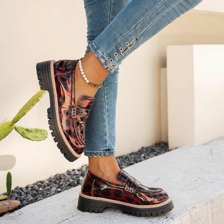 Kvinners Loafers med Plattform og Elegant Design 5