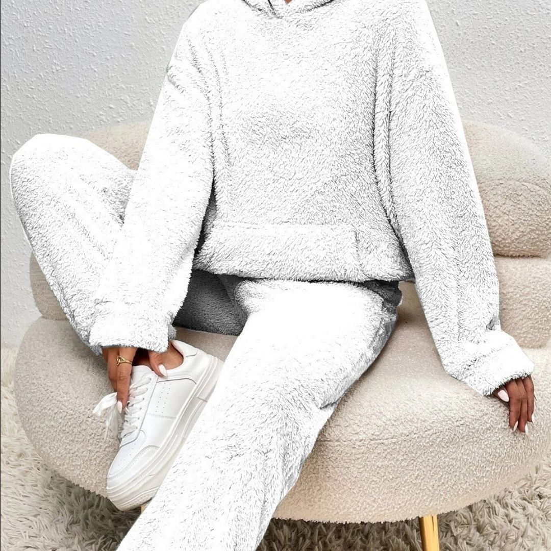 Kvinners Loungewear Sett med Hette 4